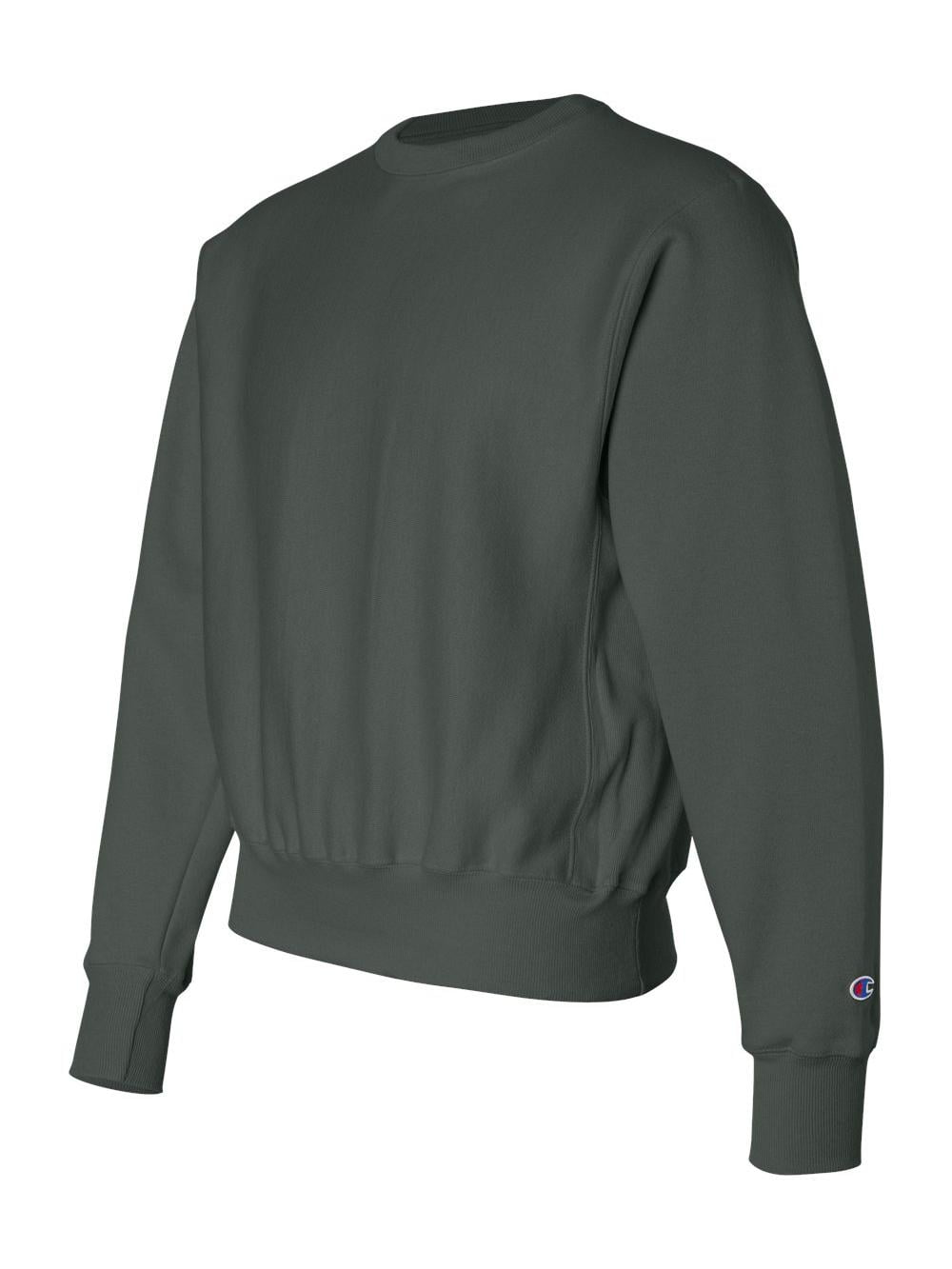 Adult Reverse Weave Crew Sweatshirt, Black - Walmart.com