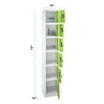 thumbnail image 3 of AdirOffice 72" Steel Large Metal Storage Locker Organizer for School & Office With 6 Doors, Green, 3 of 7