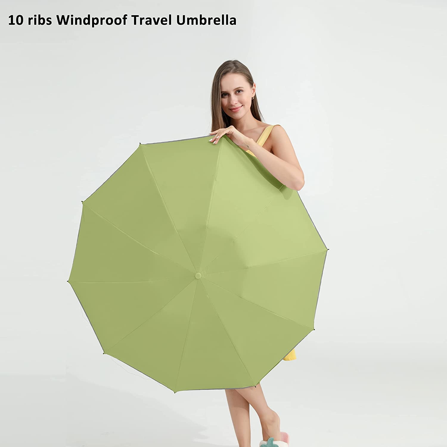 NANAHuang Inverted UV Umbrella for Rain and Sun Medium Size UPF 50+ Rverse Compact Umbrella Auto Open Close