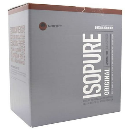 Isopure Nature's Best Original Protein Drink Packets, Dutch Chocolate, 3.17 Oz, 20