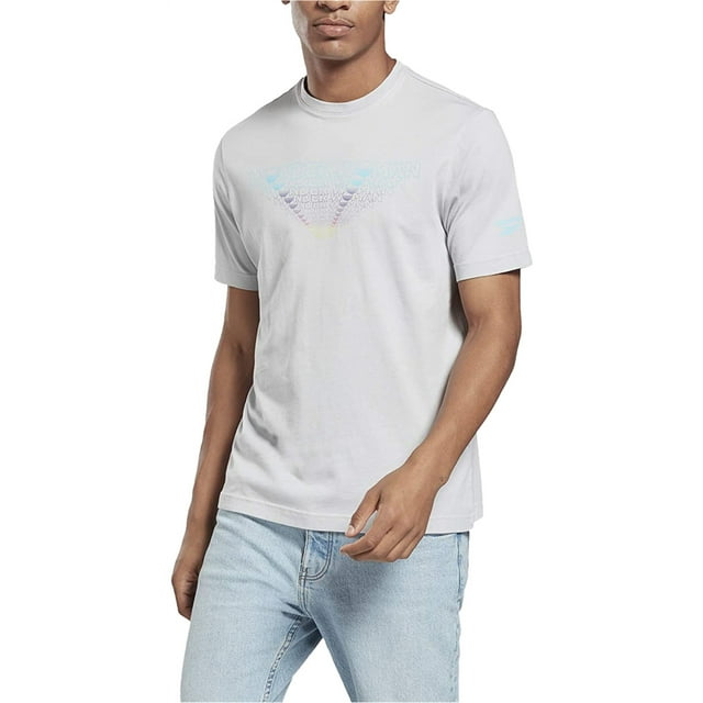 Reebok Wonder Woman Repeat Graphic - Camiseta para hombre, color gris, talla mediana