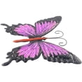 thumbnail image 2 of Large Metal Butterfly Purple and Color Outdoor Garden Home Decor Wall Art, 2 of 7