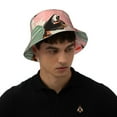 thumbnail image 4 of Easygdp Chapeau de Pêcheur Coloré avec Fleurs pour Réflexion Double Face pour Extérieur et Marche Nocturne, Unisexe, 4 of 6