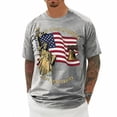 thumbnail image 6 of FUZHIQ Men's 250th Anniversary Famous Architecture Print T-Shirt 1776-2026 American Flag Print Short Sleeve Crew Neck Casual Independence Day Tee,S, 6 of 6