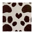 thumbnail image 4 of WYYP Paw Prints Heart Vintage Square Table Cover 100% Polyester Fiber 40*40, 4 of 8