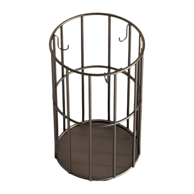 Luzkey Umbrella Storage Rack Freestanding Organizer Versatile Hollow Design Umbrella Holder for Entryway Storage Bin for Coffee Shop Black