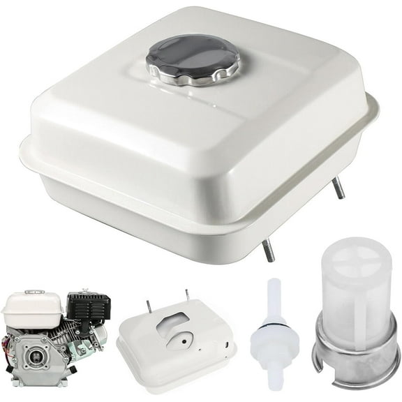 Fuel Tank for Honda GX120 GX140 GX160 GX200 Engine, 3L Petrol Tank Kit with Fuel Cap Fuel Filter and Fuel Line Fuel Tank Lawn Mower Replacement Parts