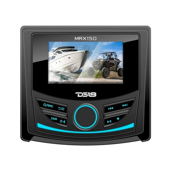 DS18 MRX150 2 Zone Marine Powersports Head Unit w/3" Color TFT Display Bluetooth - 4 x 40W [MRX150]