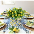 thumbnail image 5 of RuWeoMaa Amalfi Coast Party Decor 3PCS Lemon Table Centerpiece Decor and Artificial Lemon Branches Capri Positano Lemon Party Supplies for Capri Mediterranean Wedding Birthday Baby Shower Party Decor, 5 of 7