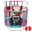 Pink, variant on Funseek Mini Trampoline Set, All-in-One Entertainment Trampoline, Bearing 132lb, Blue and Red