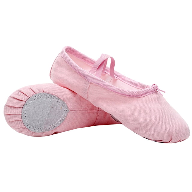 1 par de zapatillas de ballet ligeras, antideslizantes, con cordón elástico y para yoga, talla 22 (rosa)