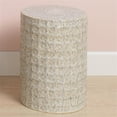 thumbnail image 2 of Jamie Young Co Wildflower Coastal Ceramic Side Table in Cream/Gray, 2 of 7