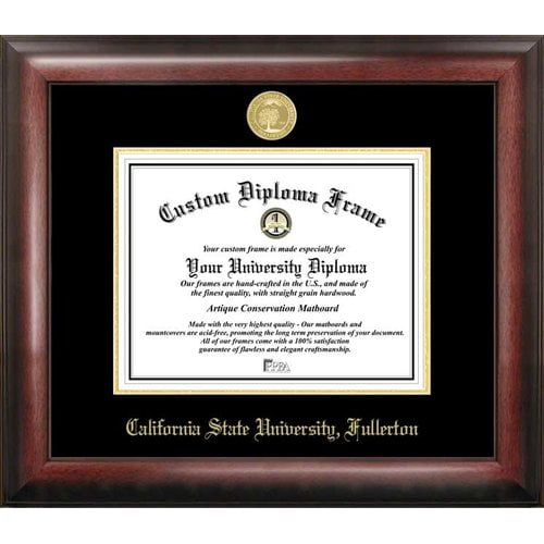 California State University, Fullerton 8.5" x 11" Gold Embossed Diploma