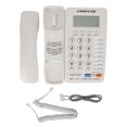 thumbnail image 2 of C199 Fixed Telephone Home Wired Landline Business Office Corded Phone Desk Large DisplayWhite, 2 of 8