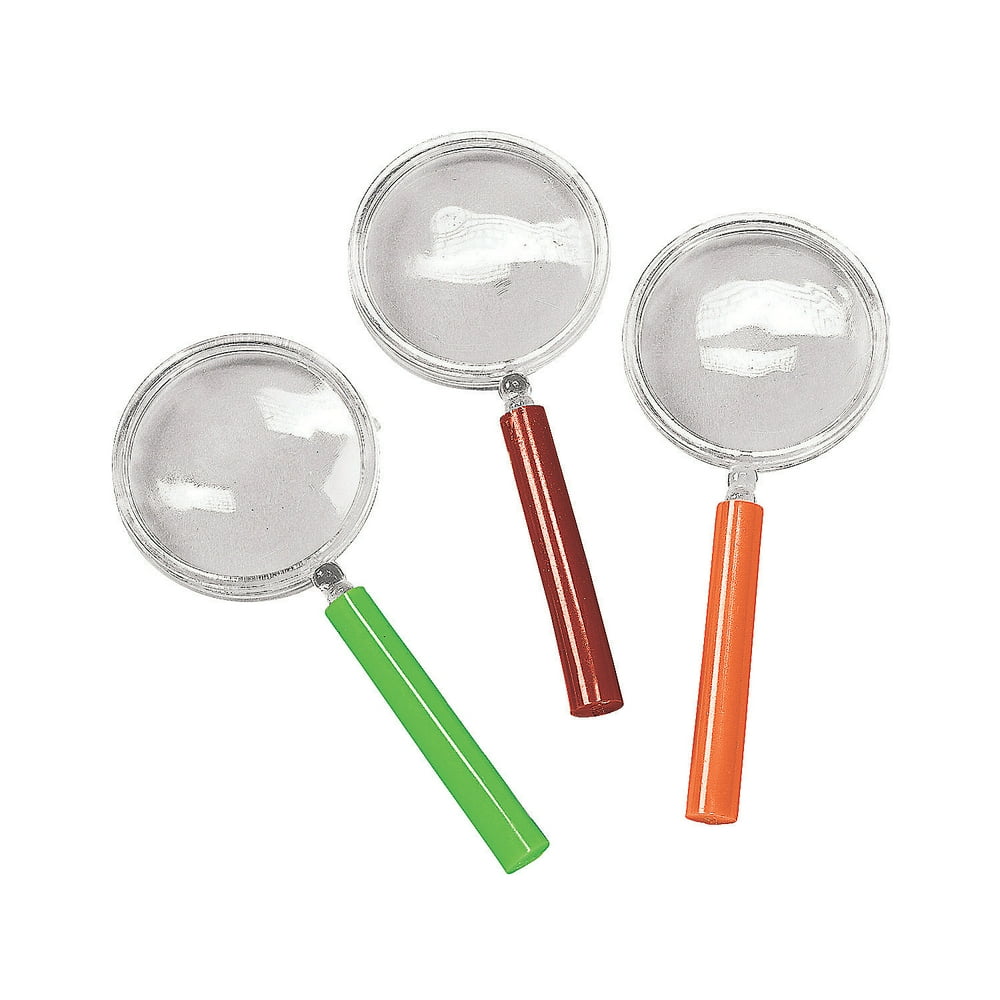 Magnifying Glass W/Colored Handle Party Favors 12 Pieces Walmart