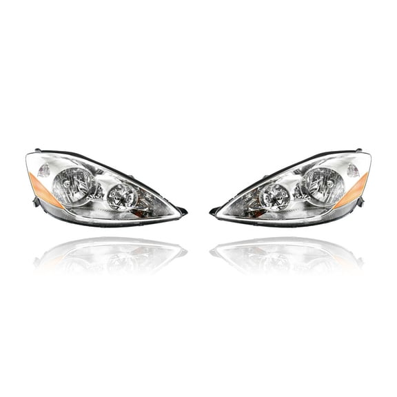 Headlight Assembly - Compatible/Replacement for '06-10 Toyota Sienna (Exclude HID-Package) - Halogen - Pair, Left Driver   Right Passenger Set - 81110AE030, 81150AE030