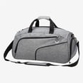 thumbnail image 1 of Eigraketly Bolsa de lona plegable impermeable de viaje bolsa de lona con compartimento para zapatos ligero equipaje de lona para hombres mujeres viajes Ropa Deportiva, Zapatos gris Eigraketly OD015374-02, 1 of 6