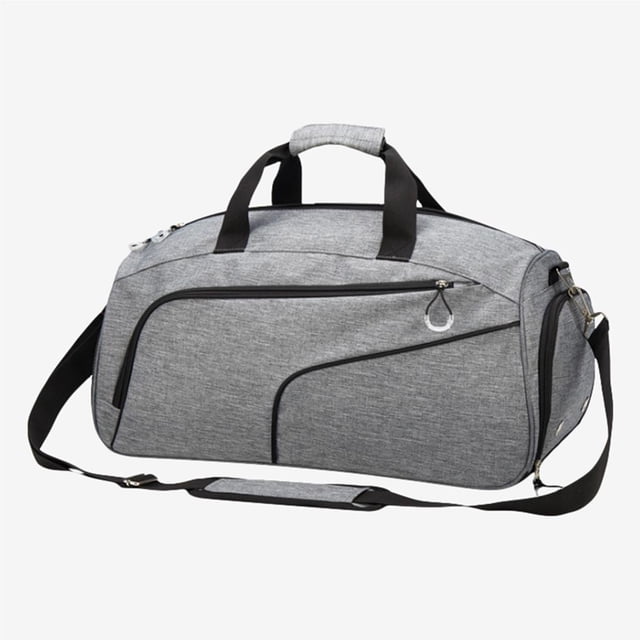 Eigraketly Bolsa de lona plegable impermeable de viaje bolsa de lona con compartimento para zapatos ligero equipaje de lona para hombres mujeres viajes Ropa Deportiva, Zapatos gris Eigraketly OD015374-02