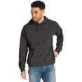 thumbnail image 4 of Hanes Men's Garment Dyed Fleece Hoodie New Railroad Gray 2XL, 4 of 8