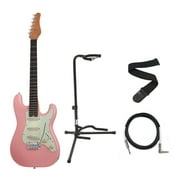 Schecter Nick Johnston Electric Guitar Atomic Coral with Stand, Strap, and Cable