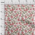 thumbnail image 2 of oneOone Silk Tabby Red Fabric Floral Craft Projects Decor Fabric Printed By The Yard 42 Inch Wide, 2 of 5