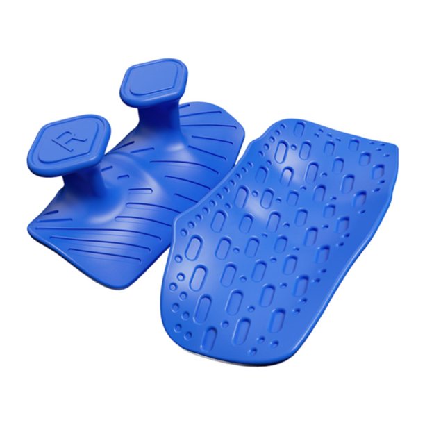 2 almohadillas ergonómicas para levantamiento de pesas, sin dedos, para hombres y mujeres Azul