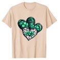 thumbnail image 4 of Camisetas de Manga Corta para las Mujeres de Moda Imprimir Cuello Redondo Camiseta, Mezcla de Poliéster Ligero para Primavera Verano Otoño, 4 of 8