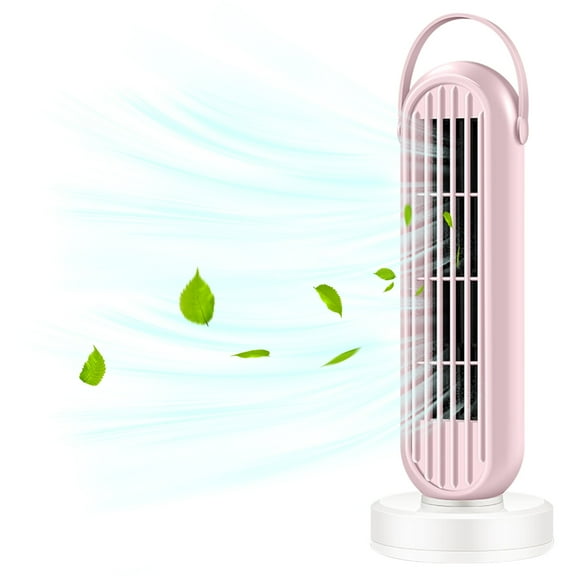 XGFHYJEH Small Vertical Conditioner, Portable Quiet Standing Floor Fan, Personal usb Electric Tower Fan for Bedroom Indoor Office Home, Evaporative Bladeless Cooler Cooling Fans