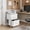 White, variant on Coliware File Cabinet, Modern Wood Filing Organizer Table with Drawer, Desk Table Cabinet Fits A4 Letter Size, Home Office Furniture for Under Desk Storage, Rustic Brown Printer Stand Table