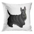 thumbnail image 1 of RYLABLUE Housse de Coussin Noire Séparée Chien Mignon Cartoon Scotch Terrier Noir, 1 of 1