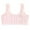 Pink, variant on 3PC Tween Girls Training Bra Cotton T-Shirt Bra Comfort No-Padded Wireless Comfort Sleeping Bralette, Multi-Pack, L