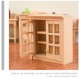 thumbnail image 3 of Miangastore 1Pc Mini Wall Cabinet Model Wooden Furniture Adornment Hand-made Cabinet Model, 3 of 7