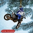 thumbnail image 3 of Personalized Dirt Bike Acrylic Ornament, Dirt Bike Christmas Ornament 2025, Dirt Bike Player Ornament, Dirt Bike Tree Decor, Motocross Dirt Biker Ornaments for Christmas Tree (Style 4) - 3594 (Purple), 3 of 3