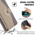 thumbnail image 4 of Phone Case for Samsung Galaxy S22 Ultra 5G Wallet Cover with Screen Protector and Mirror Flip Cover Ring Credit Card Holder Crossbody Strap Stand Cell S22ultra 22S S 22 S22ultra5g 6.8 Gray, 4 of 16
