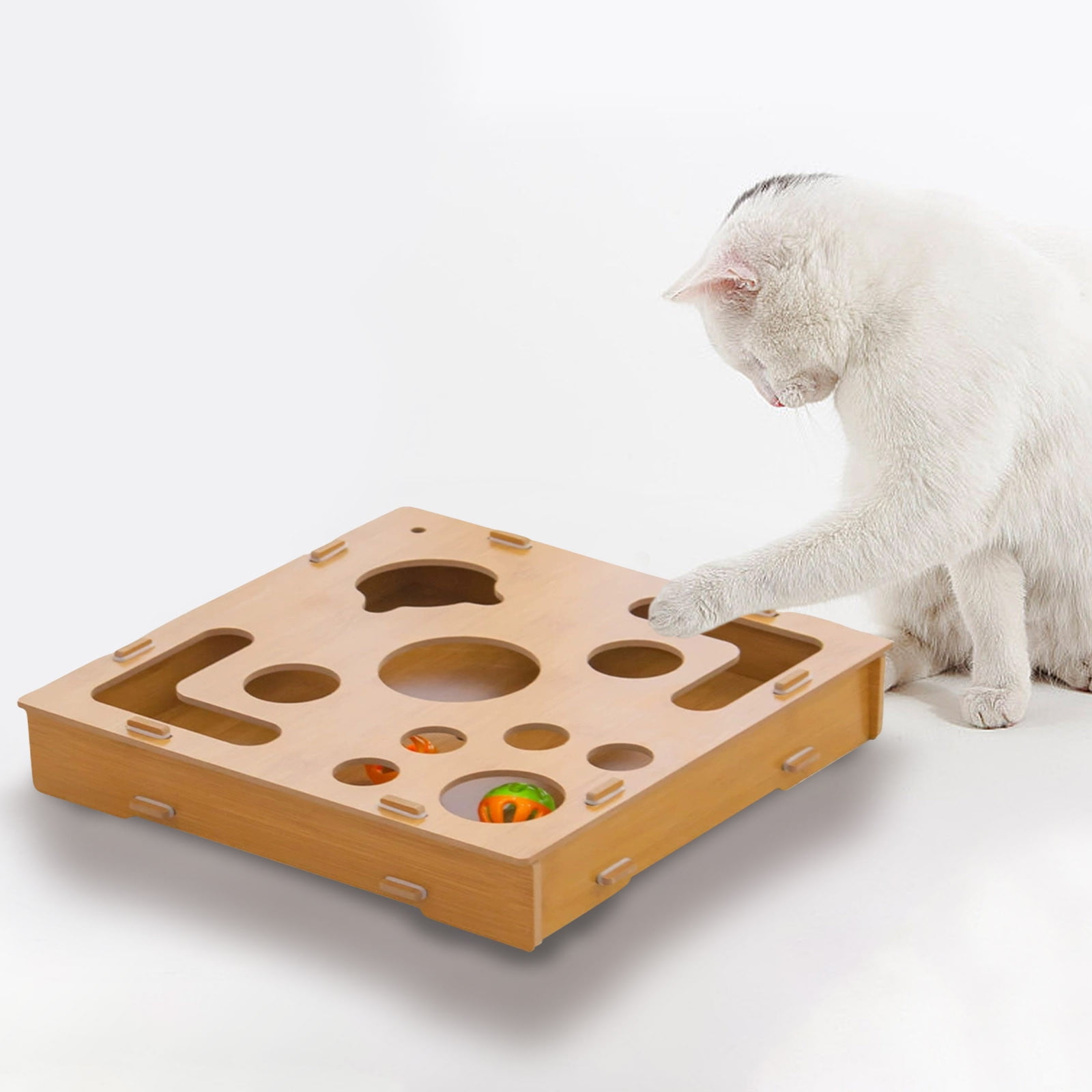 Standard Cat Intelligence Maze Box - Interactive Puzzle Design, Stimulates Mental Exercise, Boredom Relief for Indoor Cats, Durable Material, Suitable for All Cat Breeds, 1pc
