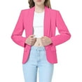 thumbnail image 2 of Otqutp Blazer Jacket for Teen Girls Long Sleeve Y2K Solid Lapel Formal Suit Open Front Business Dress Tops with Pocket, 2 of 9