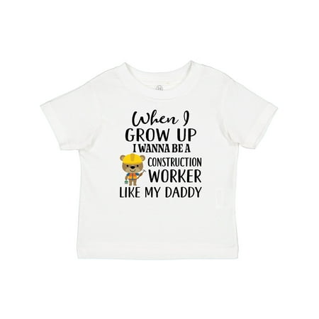 

Inktastic Future Construction Worker Like Daddy Gift Baby Boy T-Shirt