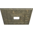 thumbnail image 3 of Ekena Millwork 18"W x 18"H x 3 1/2"ID x 1 1/8"P Eris Ceiling Medallion (Fits Canopies up to 9 7/8"), Hand-Painted Witch Hazel Crackle, 3 of 5