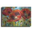 thumbnail image 1 of Luxe Metal Art 'Vivid Poppies III' by Carolee Vitaletti Metal Wall Art, 36"x24", 1 of 7