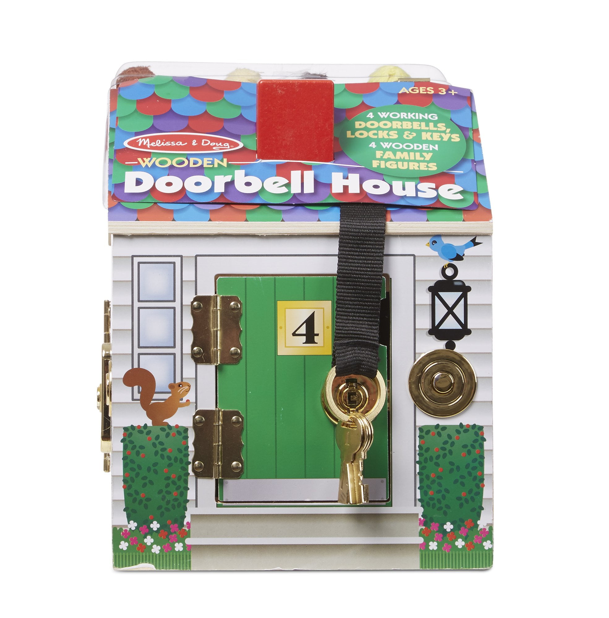 melissa and doug take along wooden doorbell dollhouse