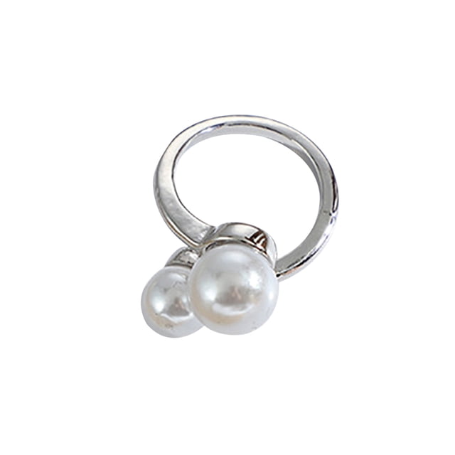 TIMIFIS Broches Ladies Dress Button Alloy Pearl Scarf Button Temperament Dress Silk Scarf Button Clothes Button - Summer