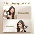thumbnail image 3 of Plancha y Rizador 2 en 1, Cerámica Profesional para Alisar y Rizar, Pantalla LCD, Cable Giratorio 360°, 6 Niveles de Temperatura, Ideal para Todo Tipo de Cabello, Incluye Accesorios., 3 of 6