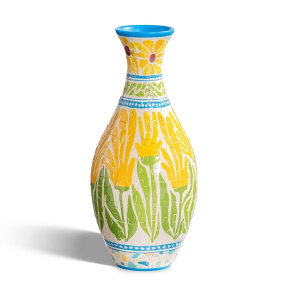 ROKR 3D Puzzle Vase with 160 3D Jigsaw Puzzle Pieces, Summer Blossoms Sunset Mosaic Building Block Toy for Adult, Christmas Birthday Gifts,for Housewarming Flower Arrangements & Home Decoration