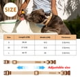 thumbnail image 2 of Wolfone Waterproof Dog Collar with Quick Release Buckle， Cute Adjustable Collar for Dogs Comfort Sturdy Durable Odor Proof Easy Care（Cookie Chocolate 37.5-55cm）, 2 of 7