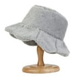 thumbnail image 5 of Women's Faux Fur Bucket Hat Winter Warmer Fisherman Cap, 5 of 7