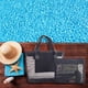 thumbnail image 1 of Neceser de Malla de Gran Capacidad, Incluye Brochas de Maquillaje de Viaje y Accesorios de Baño Portátiles para La Playa., 1 of 7