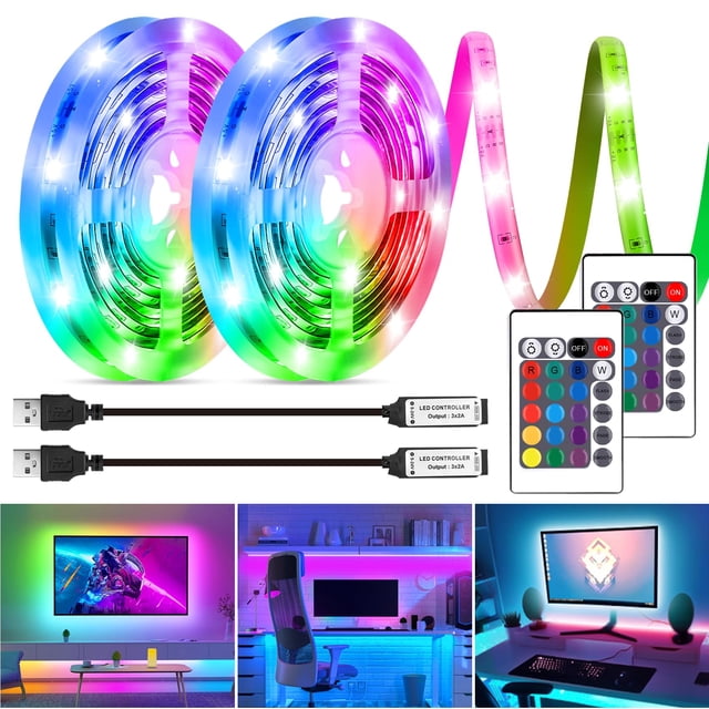 Tiras de luces LED HOUHUI RGB para retroiluminación LED de TV