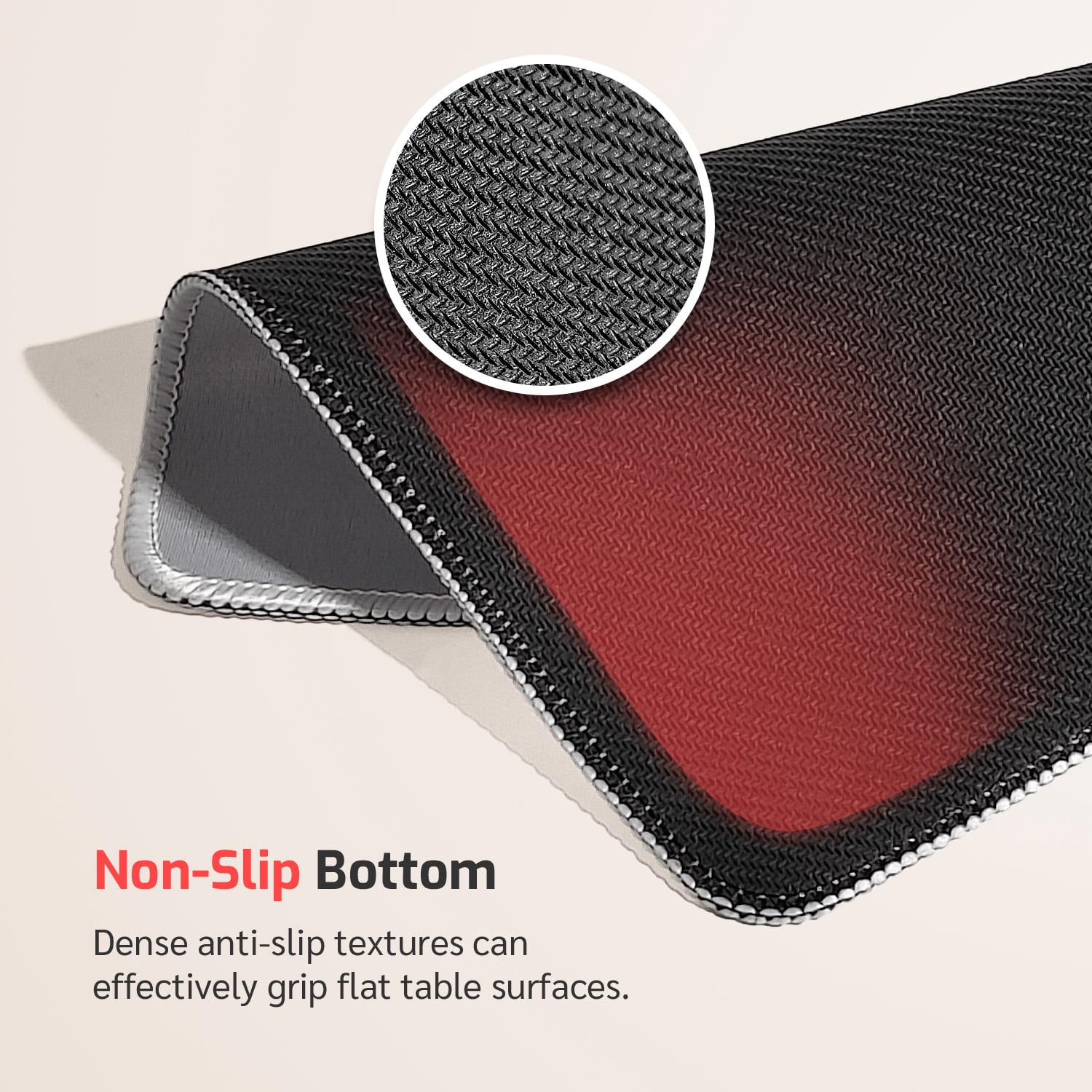 LIVEKEY Beach Sunset Glow Mouse Pad Non Slip Stitched Edge for Smooth Gaming and Office Use 26x21cm Ocean View Desk Mat