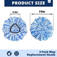thumbnail image 3 of Mop Head Replacement, 3 Pack Spin Mop Refill Replace Head for Rinseclean 2-Tank System, Microfiber & Machine Washable, 3 of 4