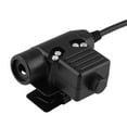 thumbnail image 1 of Adaptador de cable PTT ANGGREK U94 para auriculares Tácticos 2 pines negro, 1 of 7